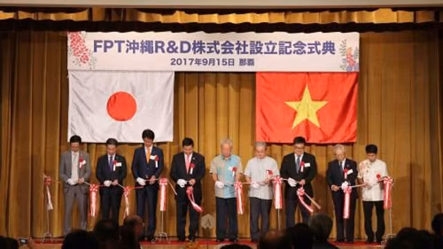 FPT 冲绳 R&D株式会社正式 在冲绳县设立。（图片来源：越通社）