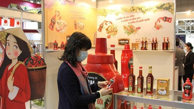 越南展位。（图片来源：越通社）
