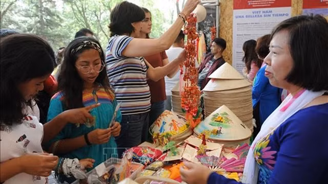 越南产品展位。