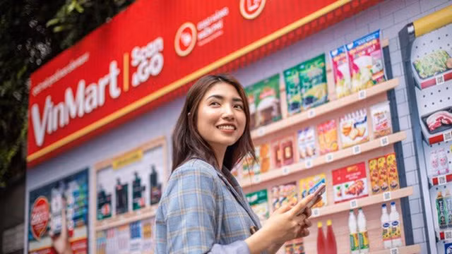 首次在越南出现的VinMart 4.0 虚拟商店。