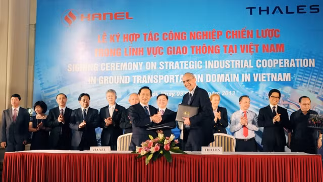 越南公路交通战略合作协议签字仪式。