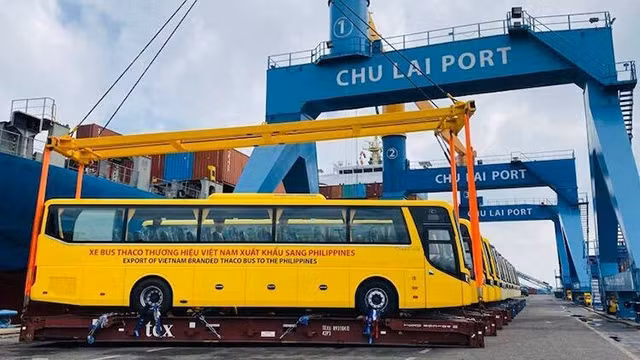 THACO向菲律宾出口越南品牌大巴车。