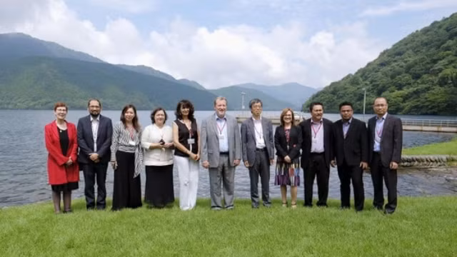 CPTPP的11国代表合影。