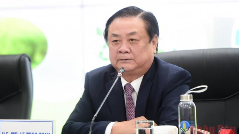 黎明欢部长在对话上发言。
