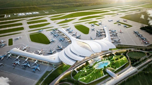 龙城国际机场项目透视图。