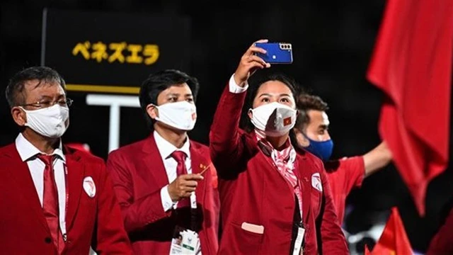 越南残疾人体育代表团。