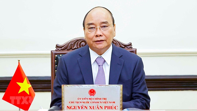 越南国家主席阮春福。（图片来源：越通社）