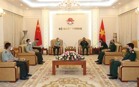 会见场景。（图片来源：人民军队报）