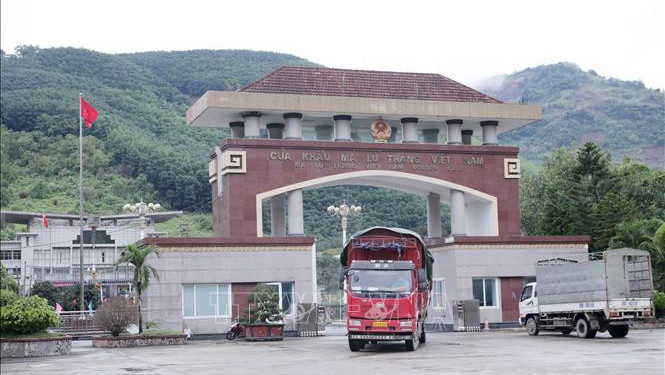 越南莱州省马鹿塘口岸重新开放。（图片来源：越通社）