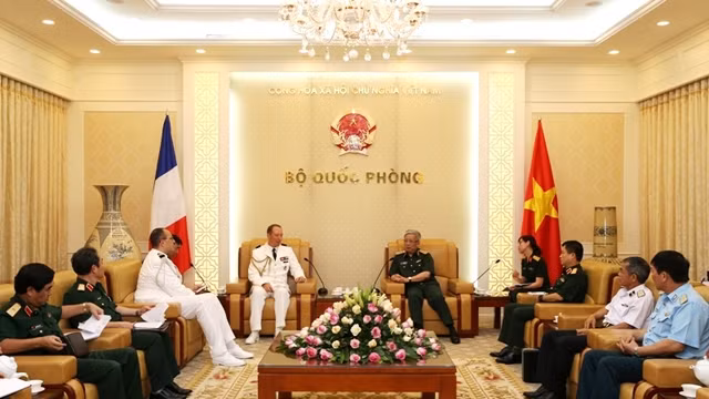 会见场景。（图片来源：越共电子报）