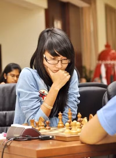 越南女棋手武氏金凤。 (Photo: 图片来源：越南快讯报网)