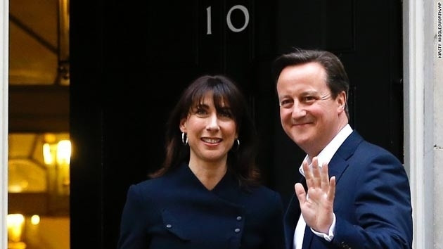 英国保守党在议会选举中赢得超过半数席位 卡梅伦将连任首相