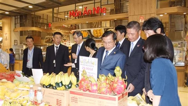 各领导参观展位。