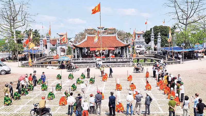 越南传统人棋比赛的场面。