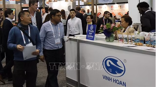 参展的越南展位。（图片来源：越通社）