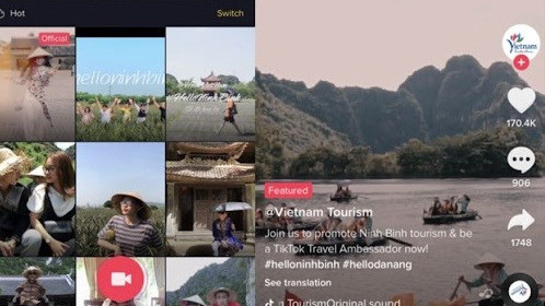 越南是TikTok旅游浏览量最高的25个国家之一。