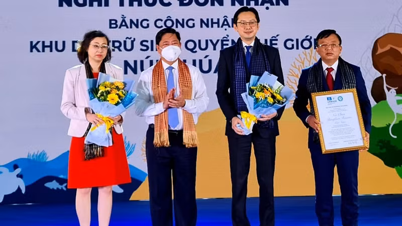 宁顺省主山获得世界生物圈保护区证书。