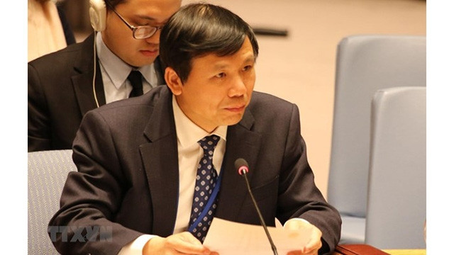 越南驻联合国代表团团长邓廷贵大使。（图片来源：越通社）
