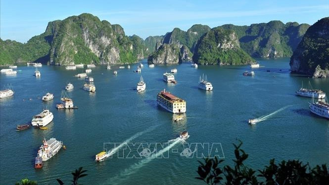 下龙湾之美。