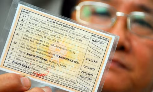 附图：申请国际驾照的材料必备越南官方单位签发的驾驶证以及国际驾照申请表。