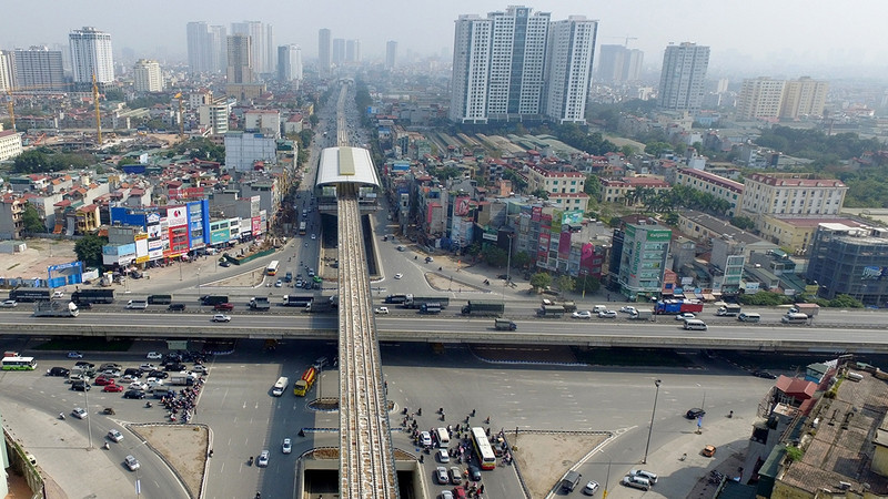 附图：河内市中心一角。