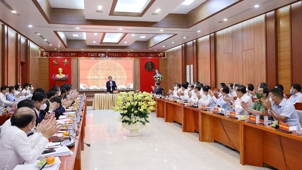 座谈会场景。（图片来源：越通社）