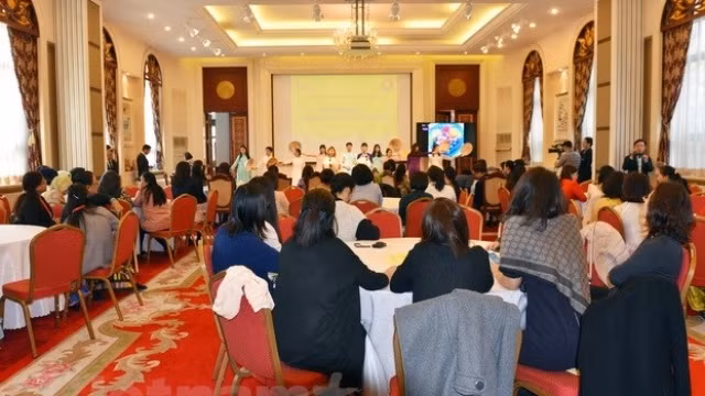 东盟妇女茶话会全景。（图片来源：越通社）