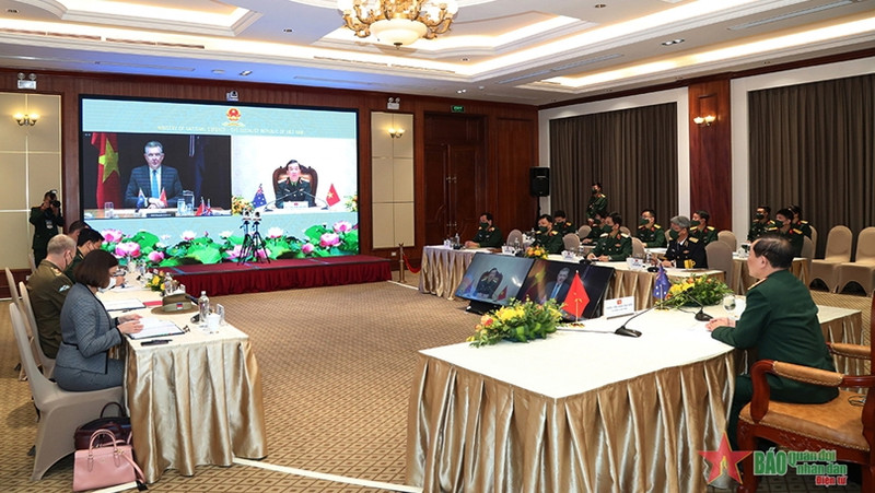对话会场景。（图片来源：人民军队报 ）