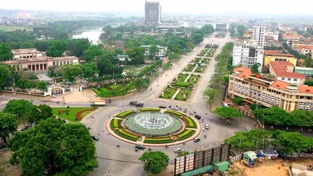 太原市中心一角。