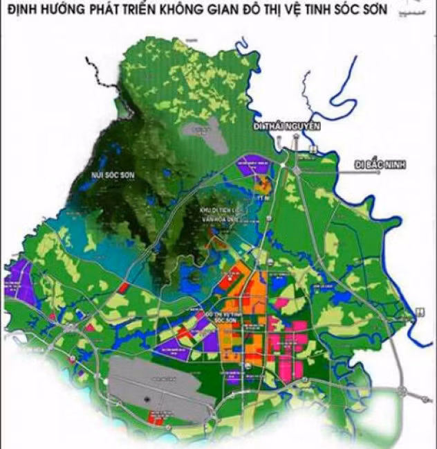 朔山卫星城市空间的发展定向。
