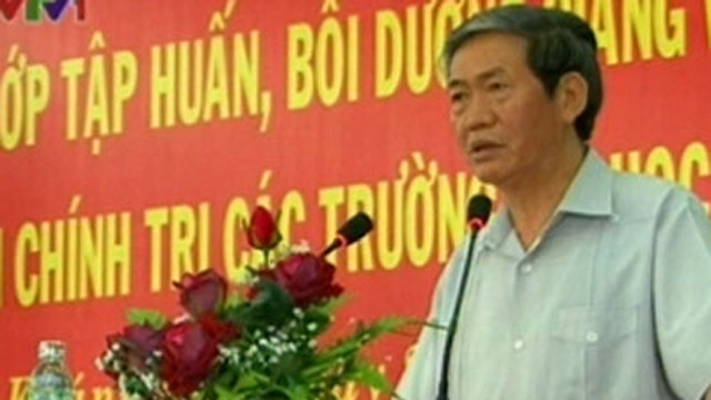 丁世兄同志发表重要讲话。 (Photo: 图片来源：VOV)