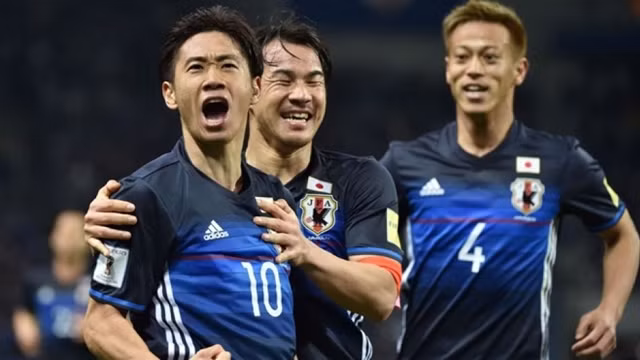 本田圭佑、香川真司和冈崎慎司是日本队三大球星。