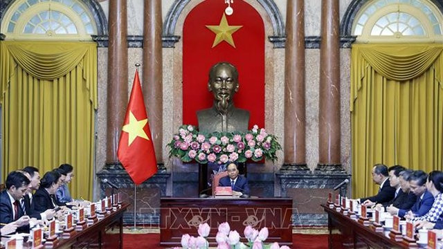 会见场景。（图片来源：越通社）