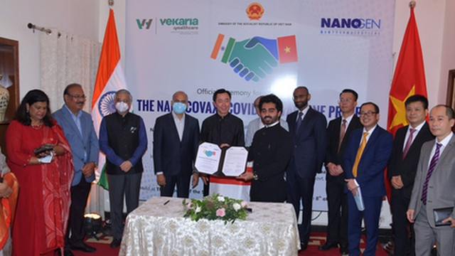 越南与印度签署新冠Nano Covax疫苗生产技术转让合同。