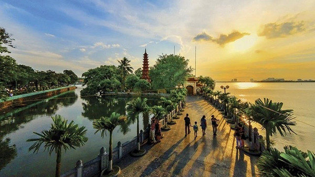附图：河内镇国寺。