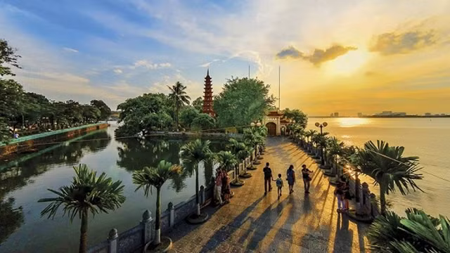 附图：河内镇国寺。