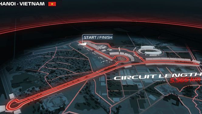 河内F1赛道模型。