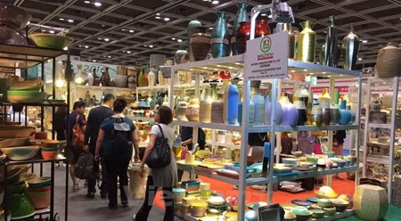 越南展位的一角。（图片来源：越通社）