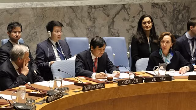 越南常驻联合国代表团。