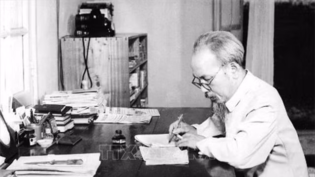 附图：胡志明主席。（图片来源：越通社）