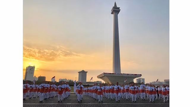 “2018年东盟无车日”活动在印尼启动。（图片来源：东盟秘书处）