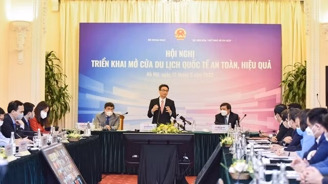 政府副总理武德儋在会议上发言。（图片来源：CPV）