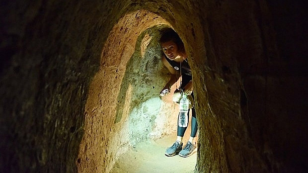 越南古芝地道。（图片来源：vietnamtourism.gov.vn）