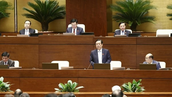 越南农业与农村发展部部长黎明欢在会上发言。（图片来源：越通社）