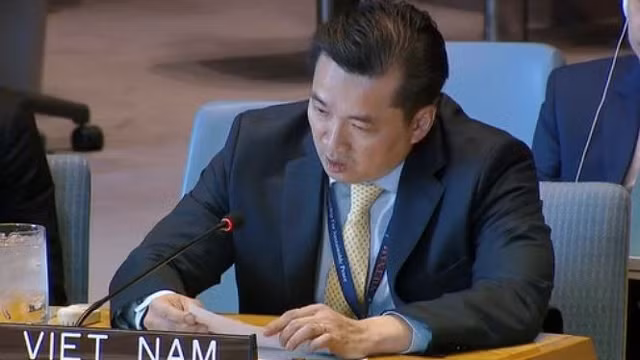 越南常驻联合国代表团临时代办范海英。