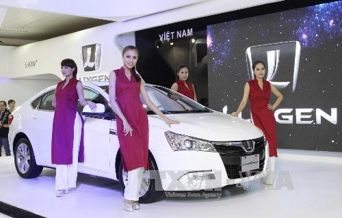 裕隆（luxgen）汽车的样本参展。 (Photo: 图片来源：越通社)