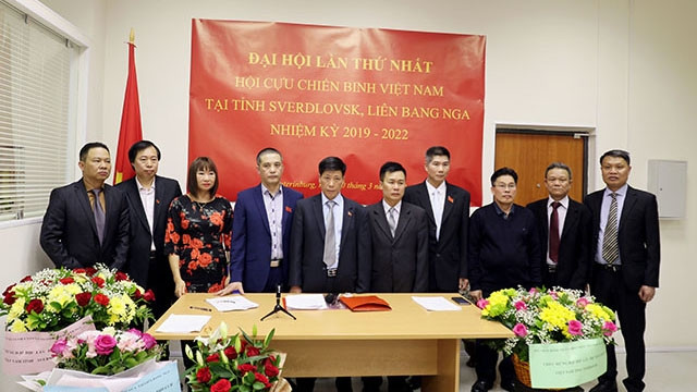斯维尔德洛夫斯克州越南老战士协会执行委员会。（图片来源：人民报网）