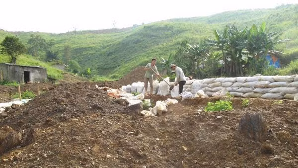 附图：越南矿区土地受重金属污染。