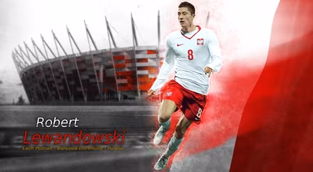 波兰著名足球明星罗伯特•莱万多夫斯基。
