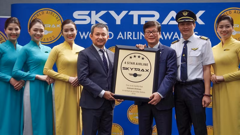 越航连续第四年荣获四星级航空公司认证。